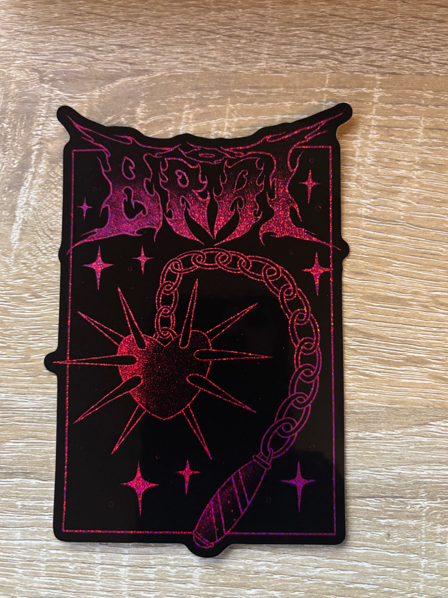 Glitter sticker