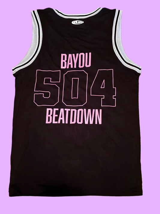 BRAT Jersey with 504 Bayou Beatdown Back print