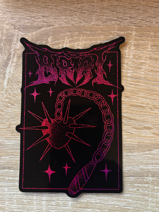 Glitter sticker